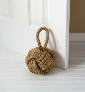 nautical rope door stopper interior design