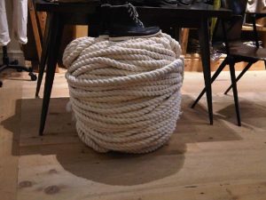 nautical rope foot stool interior design