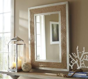 nautical rope mirror frame interior design