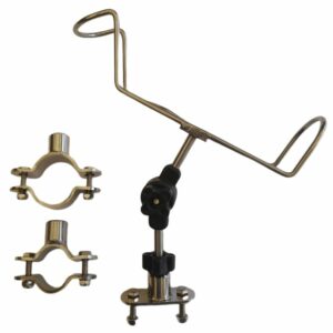 FB-BOAT_RH : Stainless Adjustable + Removable Rod Holder For Boats