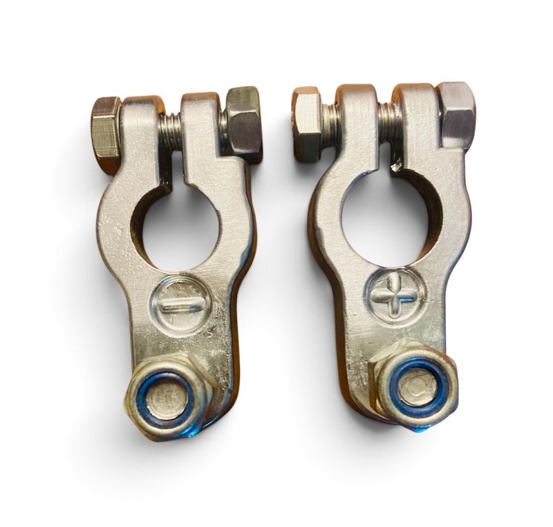 BT-LS : Battery Terminal Set - Solid Lead with SS Bolts